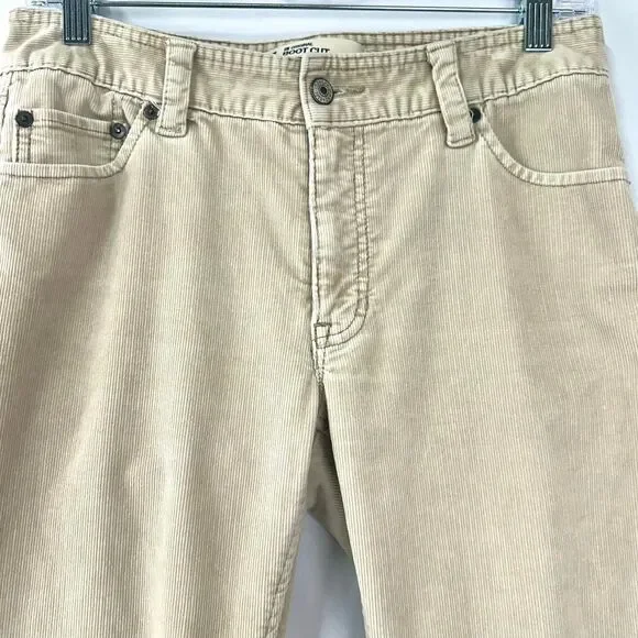 GAP Y2K‎ Low Rise Bootcut Flare Tan Corduroy Pants Womens 30" Waist 2000s Indie - Picture 3 of 7
